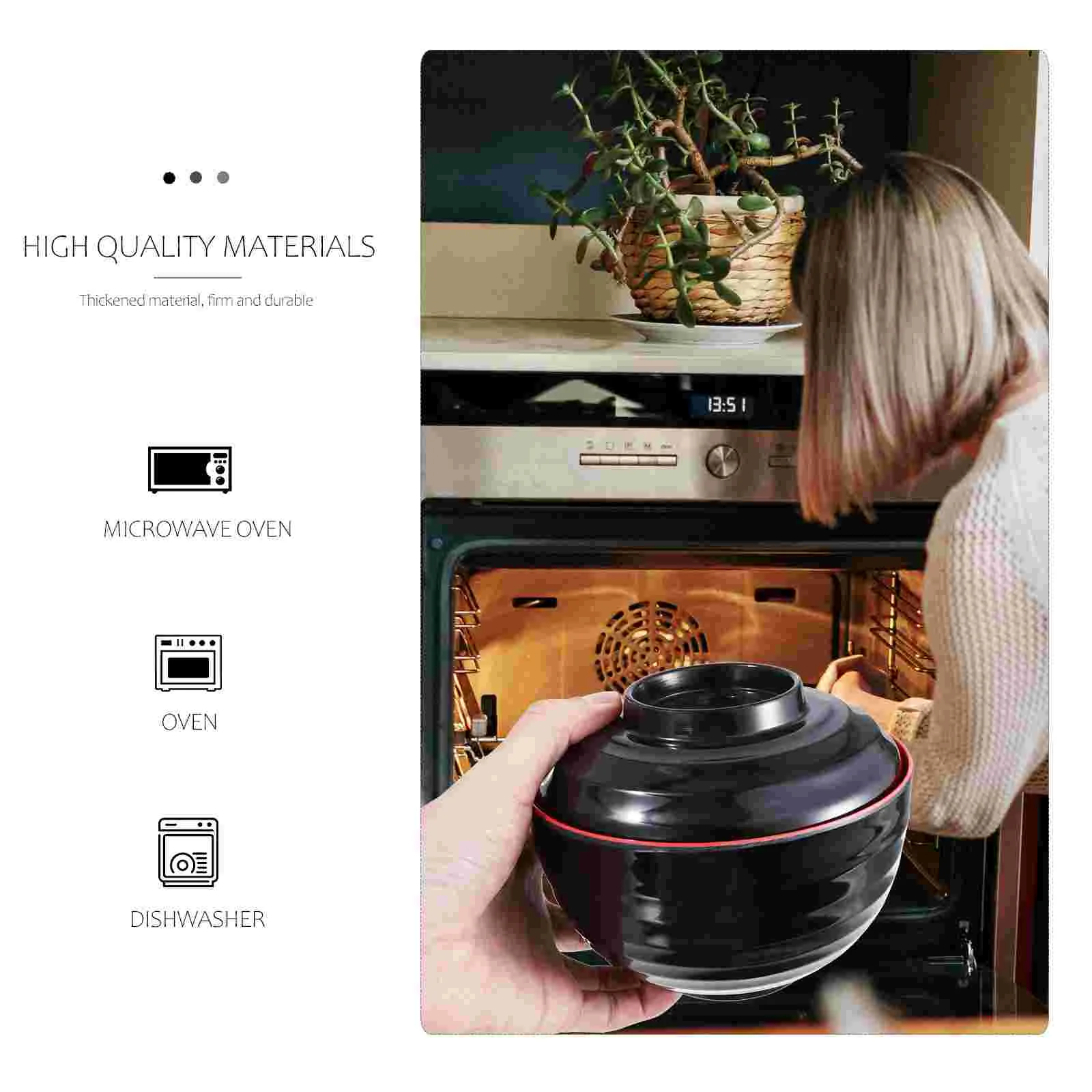 2 шт. миска в японском стиле мисо рамэн лапша с крышками мини-еда имитация