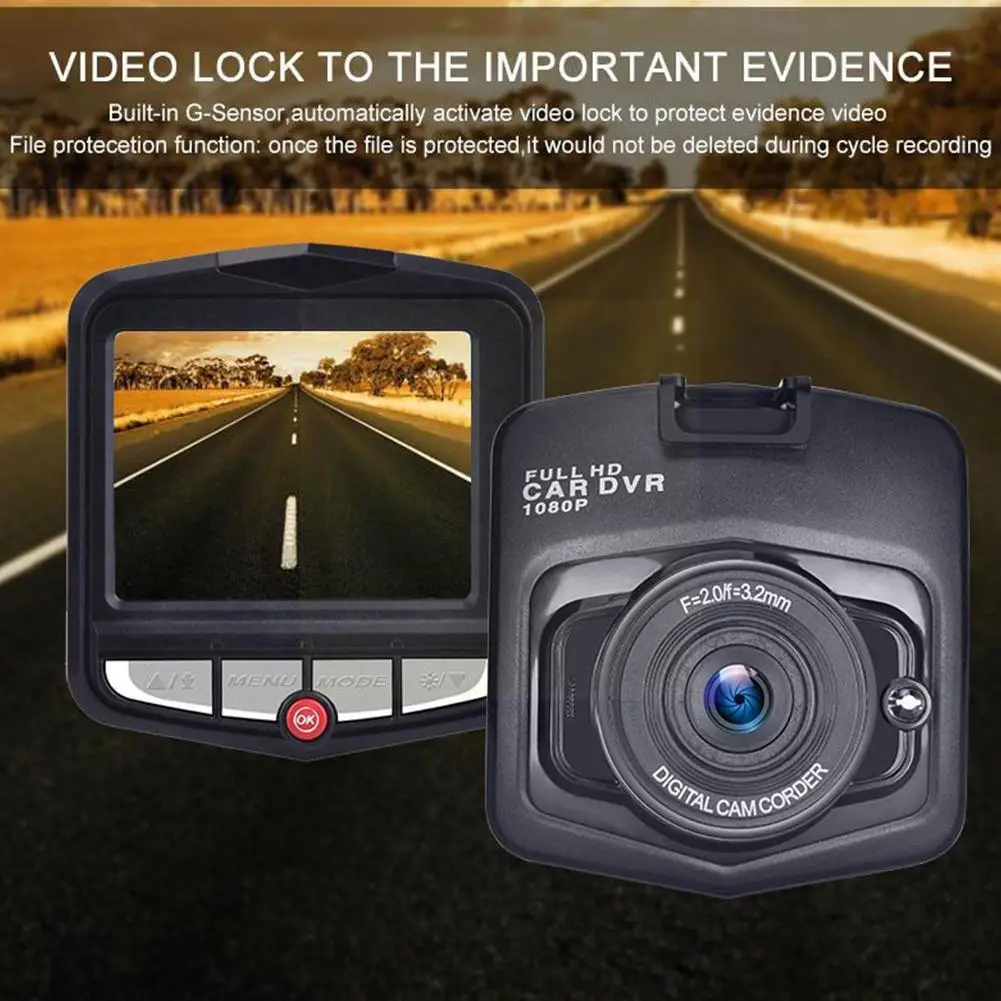 

Dashcam 2.4 Inch Car Camera HD 1080P Portable Mini Dash Auto Night Cam Vision Loop DVR Recording Recorder Vehical F3T3
