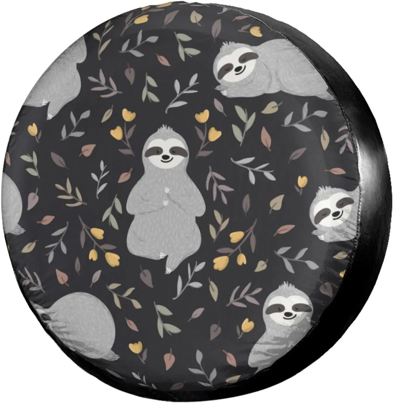 

Funny Sloth Spare Tire Cover Waterproof Dust-Proof UV Sun Wheel Tire Cover Fit for Many Vehicle 15 Inch