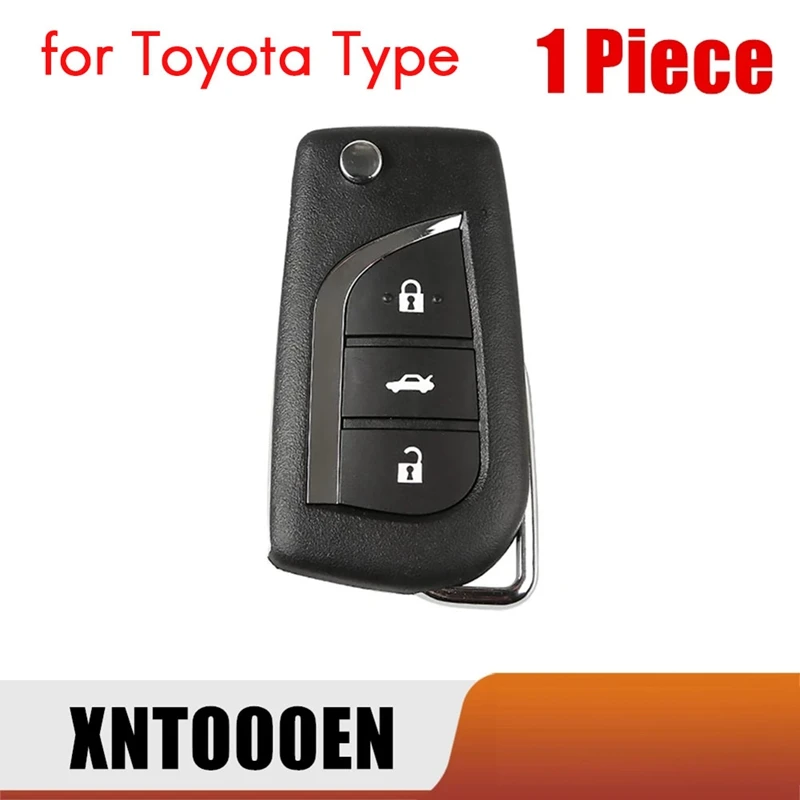 

Пульт дистанционного управления для автомобиля Xhorse XNTO00EN, универсальный беспроводной 3-кнопочный ключ для Toyota