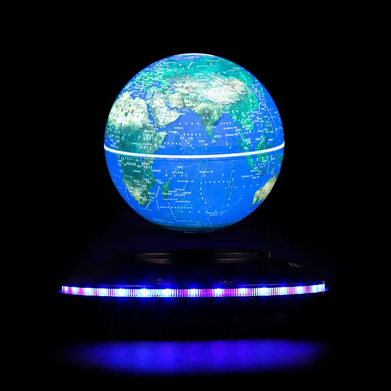 Magnetic Levitation Globe Night Light For Children's Bedroom Decor Craft Creative Ornaments 360 Spend Rotate Floating Table Lamp