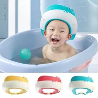 baby shower hat cute ear protection portable kids infant colorful showering bathing cap home use