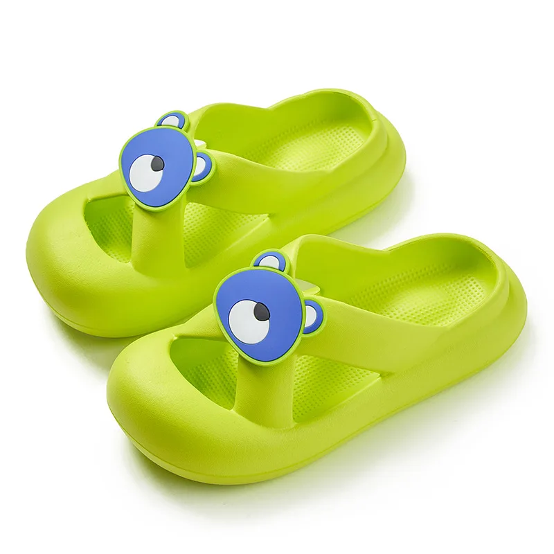 Girls Summer Slippers Soft Sole Comfortable Women Home Slippers Lovely Cartoon Bear Slides EVA Lightweight Indoor Flip Flops