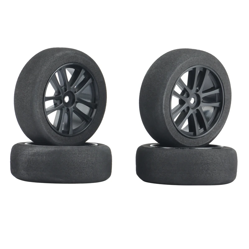 

4Pcs 66mm Sponge Foam Wheel Tire Tyre for 1/10 RC Buggy RC Off-Road Car Racing Rally Car Drift Car HSP Sakura Tamiya