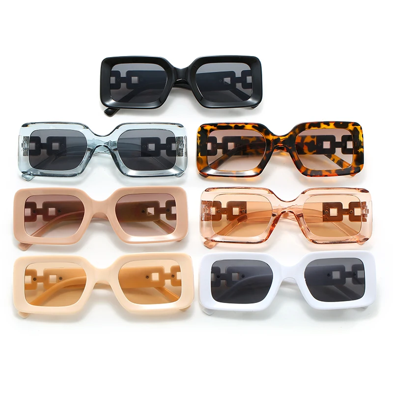 Солнцезащитные очки унисекс в прямоугольной оправе UV400