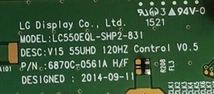 Логическая плата T-CON 6870C-0561A 6871L-4050A 6871L-4013B LC550EQL-SHP2-831 1-895-746-21 подходит для телевизора