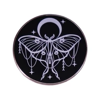 a very ornate spreading moth television brooches badge for bag lapel pin buckle jewelry gift for friends