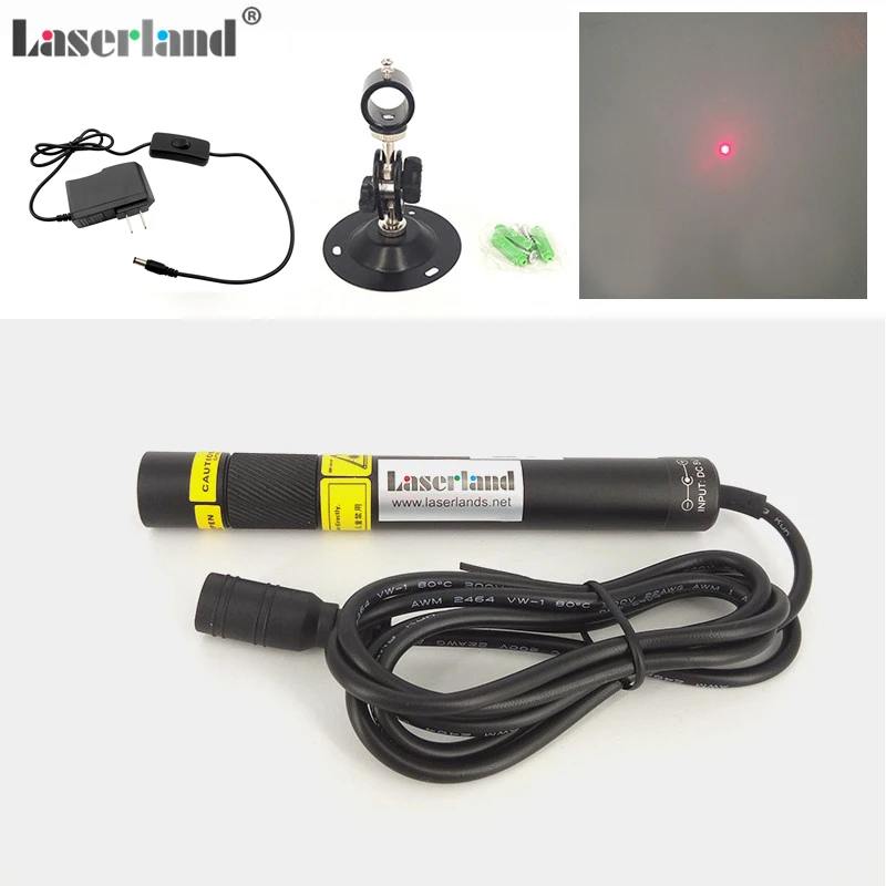 

16120 Focusable 648nm 650nm 10mW 50mW 100mW 200mW Red Laser DOT Module LD + mount+ adapter