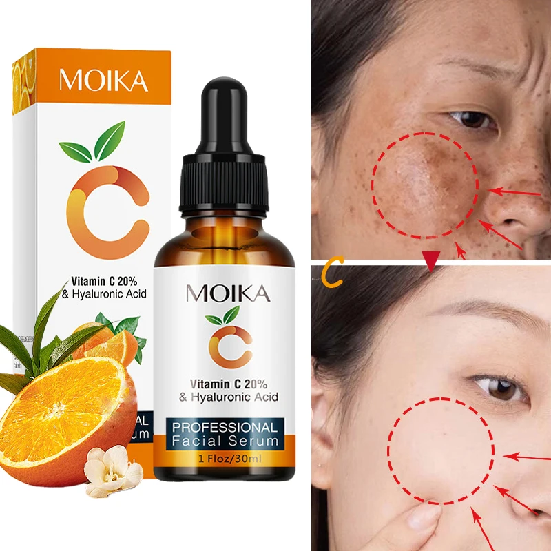 

Vitamin C Whitening Serum Remove Freckle Dark Spot Repair Essence Fade Melanin Improve Dull Anti-Aging Moisturizing Skin Care