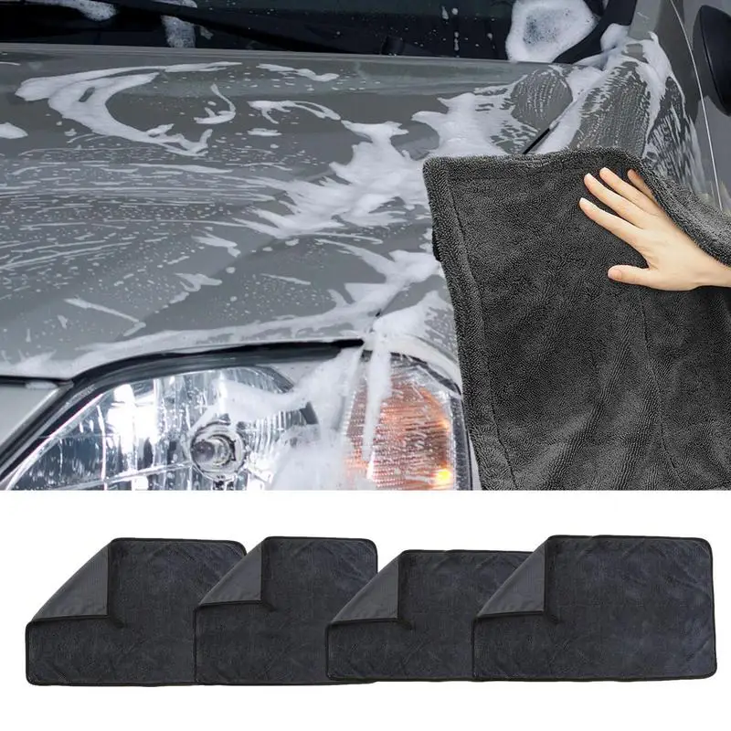 

Car Wash Towel Microfiber Cleaning Cloths Fast Drying Auto Detailing Cleaning Exterior Interior Home Cars Trucks Accessories