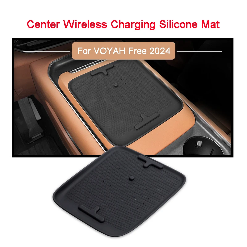 

Для VOYAH Free 2024 ABS центральный подлокотник с управлением, контейнер для хранения, Беспроводная зарядка, силиконовый коврик, модификация интерьера