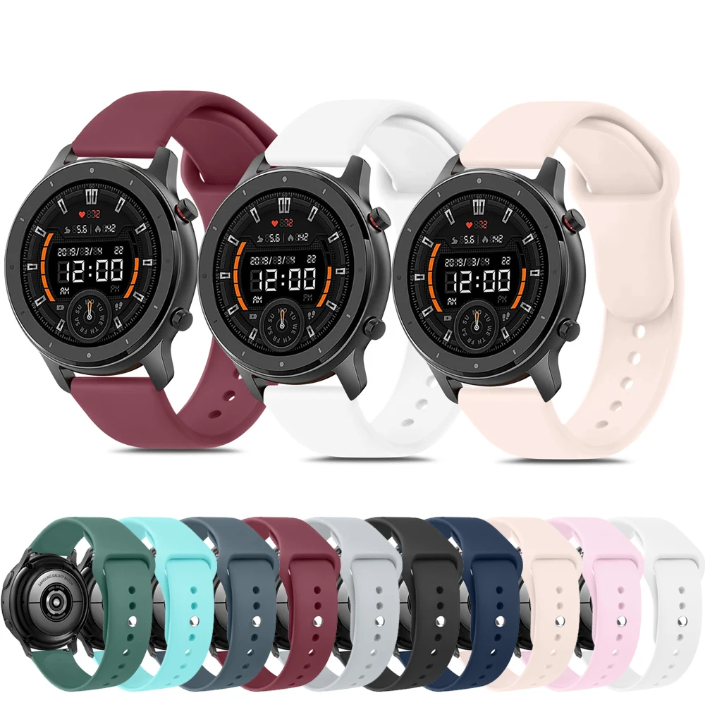 

Ремешок силиконовый для samsung galaxy watch 4 40 мм 44 мм, браслет для Samsung Galaxy Watch 4 classic active 2, 20 мм 22 мм