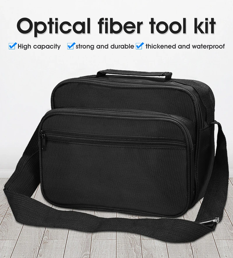 FTTTH Fiber Optic Cold Tool Kit Carring Bags Power Meter Red Pen Fiber Cleaver Tool Bag Kit 25*12*20CM