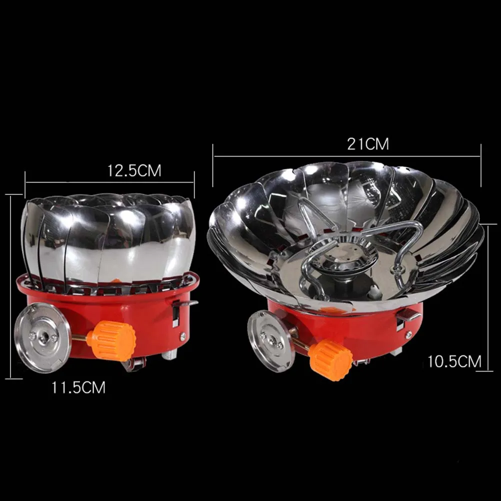 

Portable Outdoor Camping Stove Foldable Camp Stove Burner Tourism Cooker Survival Furnace Camping Equipment with Connection Tube