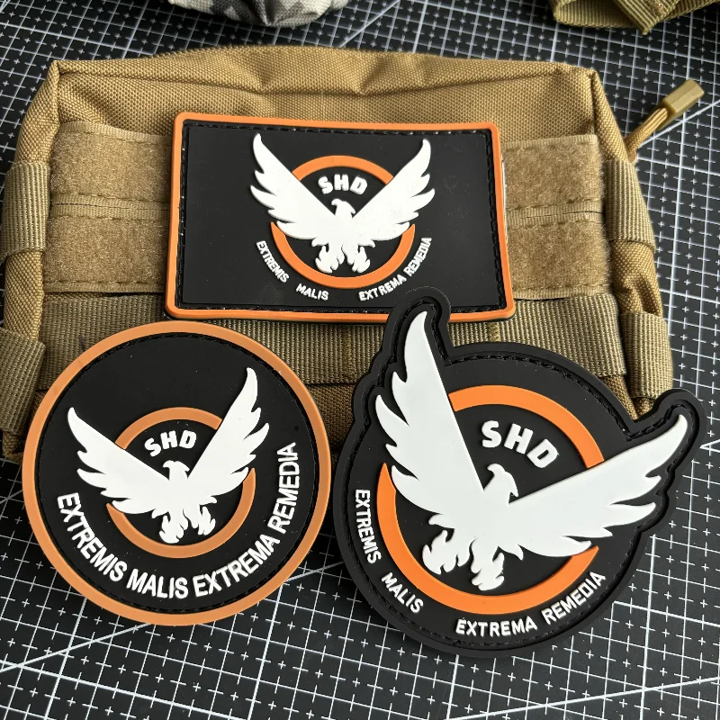 3d-значок для морского духа из ПВХ с фиксацией на территории логотип SHD Wing