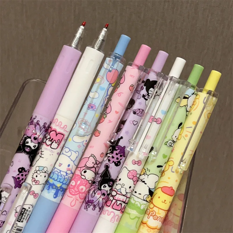

Sanrios Hello Kitty Kuromi Cinnamoroll высокое качество Ins стиль супер гладкая девушка сердце для студентов Милая Высокая Красота Унисекс ручка