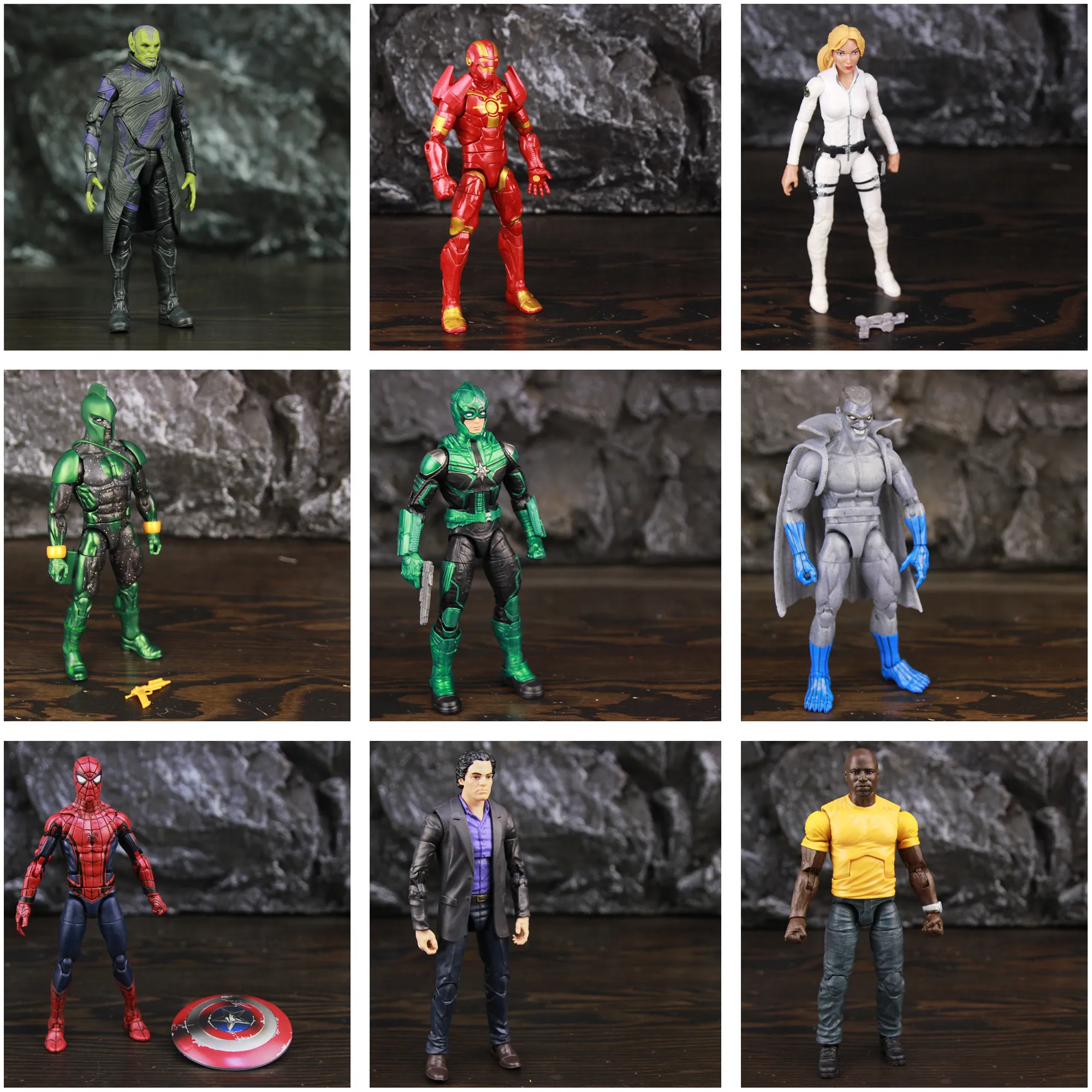 Iron Man Space Armor Bruce Banner Hulk Talos Star Force Grey Gargoyle Genis Vell Sharon Carter
