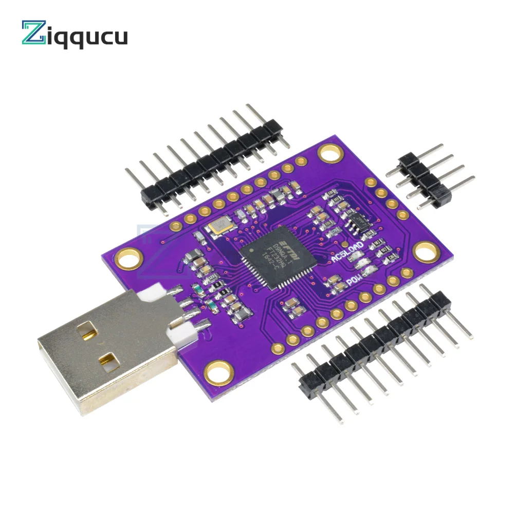 Одноканальный модуль CJMCU FT232H с USB на JTAG UART/FIFO SPI/I2C, высокоскоростной Многофункциональный модуль с контактами