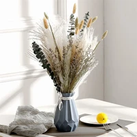 natural dried flower bouquet17white pampas grass branches boho decor for vasehome table decorations for party wedding bouquet