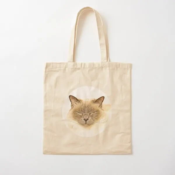 Birman портретная хлопчатобумажная Холщовая Сумка модная сумка через плечо