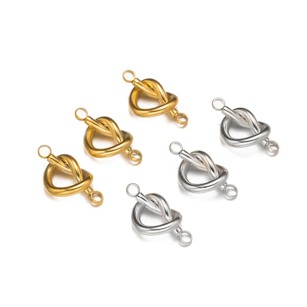 2 шт./партия подвески из нержавеющей стали в форме сердца