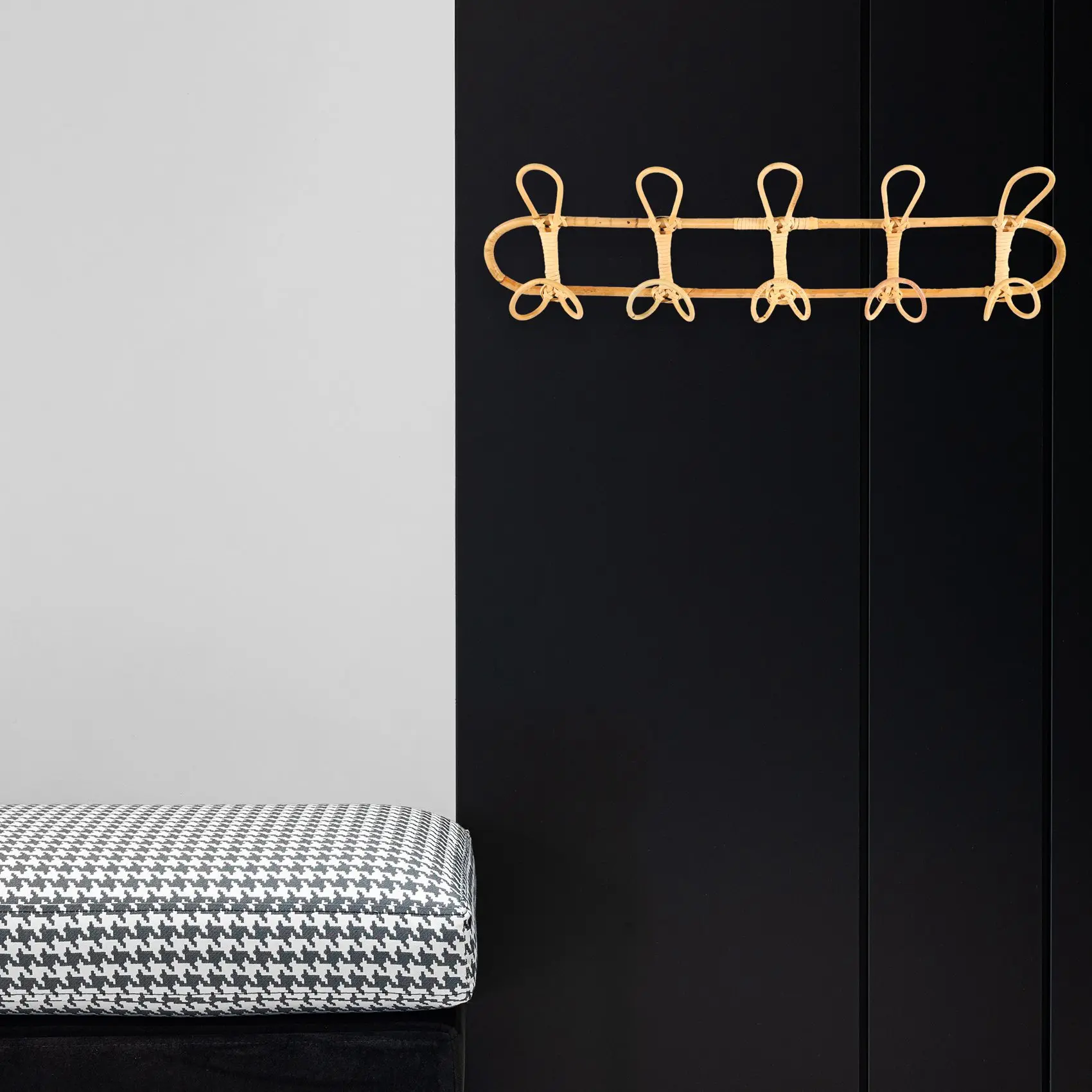 

Large Rattan Wall Hooks Clothes Hat Hanging Hook Crochet Cloth Holder Organizer Hangers Decor for Home Decor