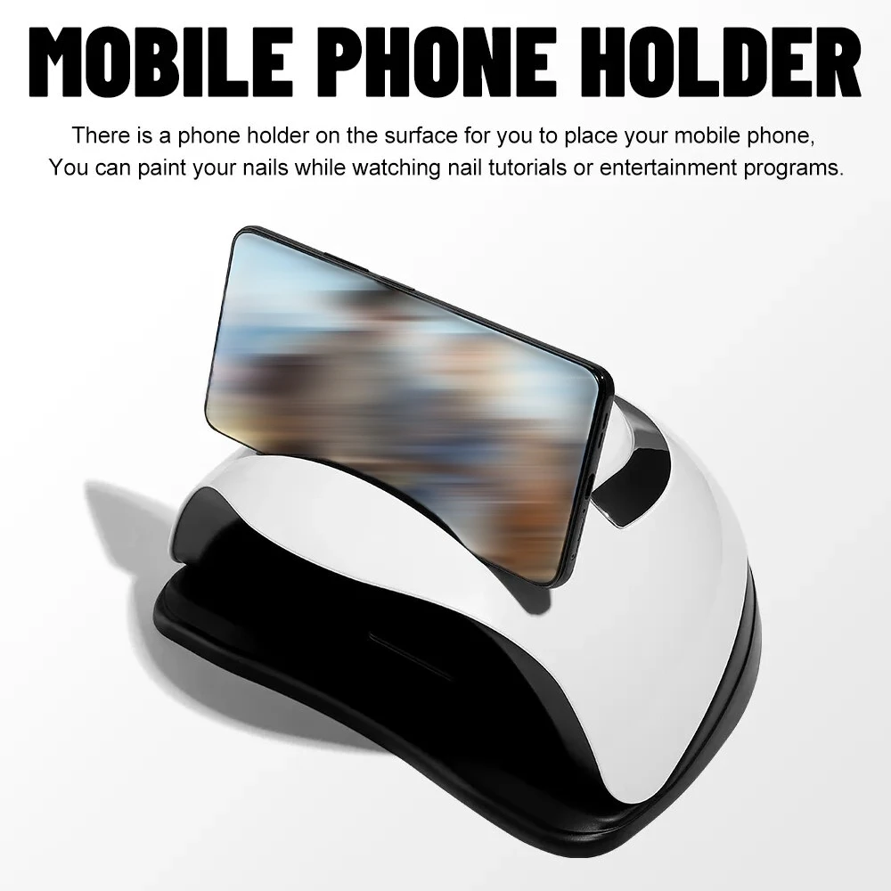 Лампа для сушки гель-лака ногтей с автоматическим датчиком и 4 таймерами