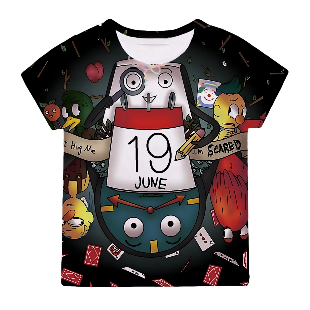 

Don't Hug Me I'm Scared 3D Printing T-shirt Kawaii Cartoon Graphic Print Tee-shirt Short Sleeve Summer Soft Tshirt Comfortable