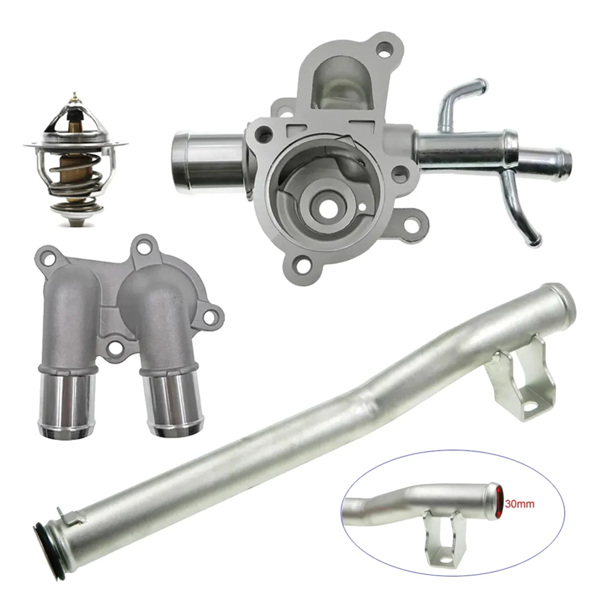 Корпус впускной воды термостата для Hyundai Accent 01-05 1.6l L4 Kia Rio 1.4L-10 25620-26160 25600-26110 25611-26100