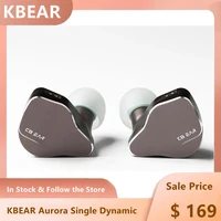 kbear aurora single dynamic nano titanium diaphragm hifi in ear earphone wired headphone monitor earbuds headset i3 pro tk2 iems