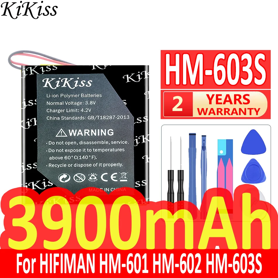 

3900mAh KiKiss Powerful Battery HM603S For HIFIMAN HM-601 HM-602 HM-603S Mobile Phone Batteries