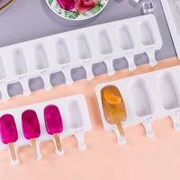 48grid ice cream mold maker silicone thick material diy popsicle cube dessert mould tray with sticks kitchen accessories gadget
