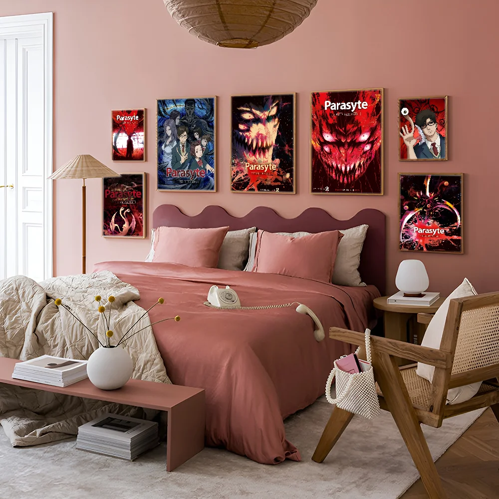 Японское аниме Parasytes винтажные постеры липкие белые бумажные наклейки сделай сам