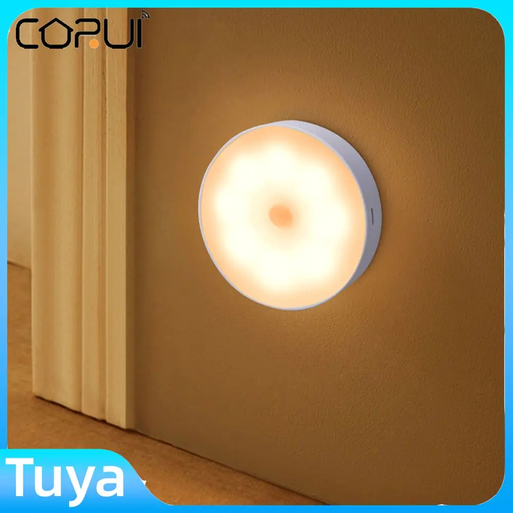 

CORUI Motion Sensor LED Night Light Battery Powered Wireless Energy-saving LED Body Induction Lamp Bedroom Washroom