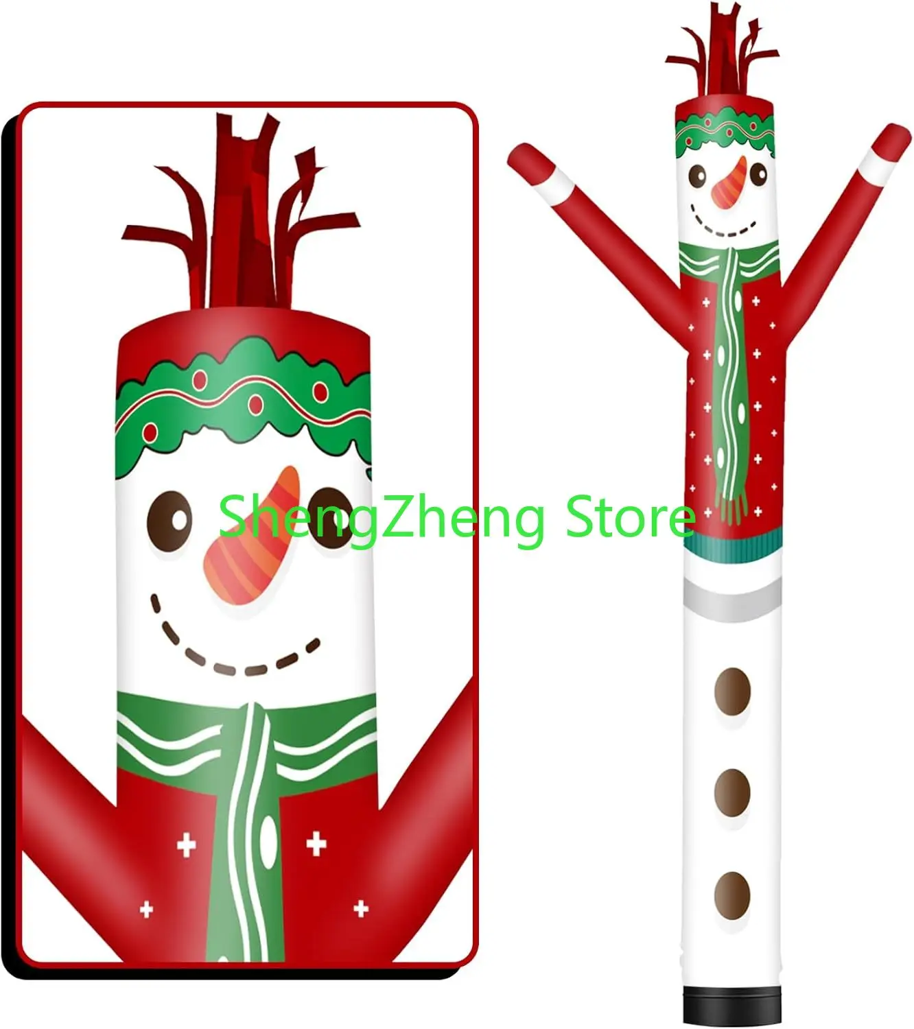 1 шт. 20 футов высокий снежинка/снеговик надувная трубка мужской дурацкий