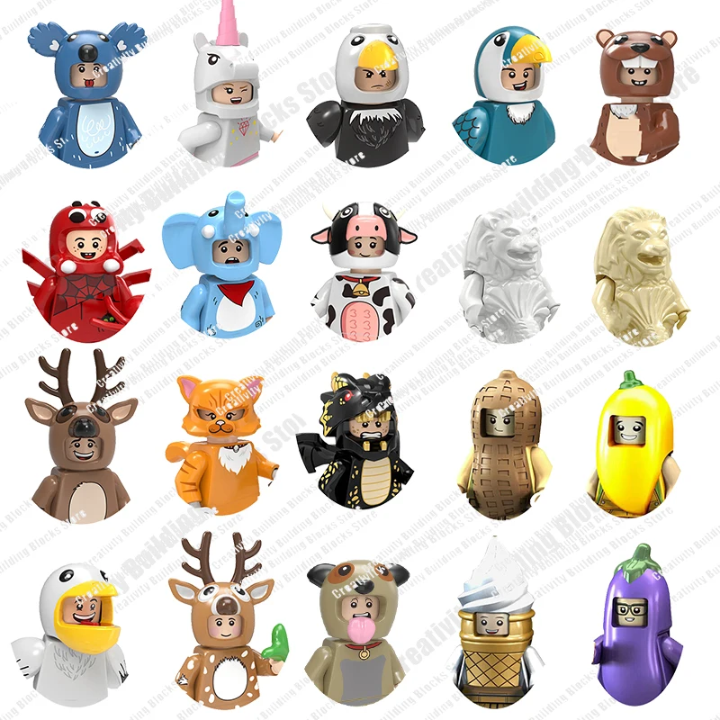 Горячая Распродажа серии арахис мальчик девочка 3D модель DIY строительный блок