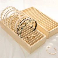 boho wooden jewelry organizer cases bracelet storage boxes ring necklace nature wood jewelry holder display stand shop decor