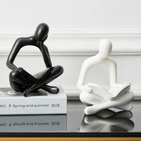 figurines for interior desk accessories nordic home decor sculpture decoration home decorative figures thinker statue figurine