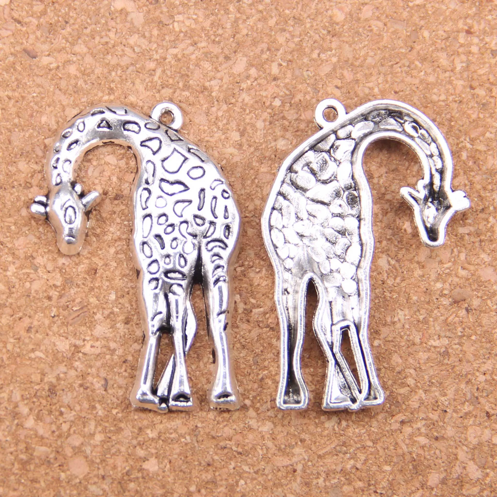 

25pcs Charms giraffe 42x28mm Antique Pendants,Vintage Tibetan Silver Jewelry,DIY for bracelet necklace