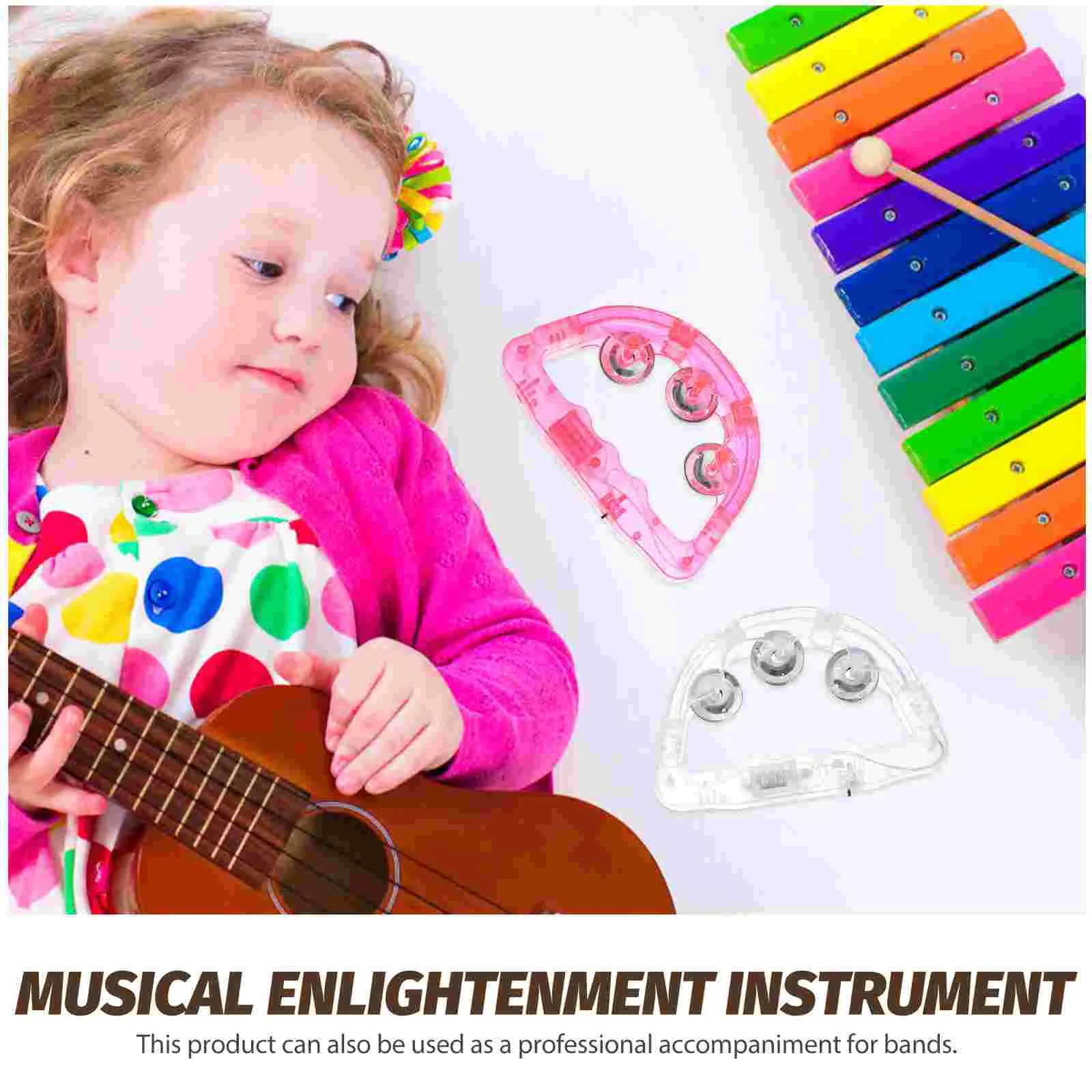 8 шт. вспышка-погремушка для вечеринки ручной бубен игрушки светящийся