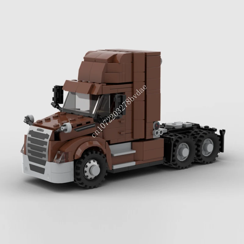 

419PCS MOC City Transportation Heavy Duty Semi Trailer Truck Model Building Blocks Bricks DIY Creative Assembly Kids Toys Gifts