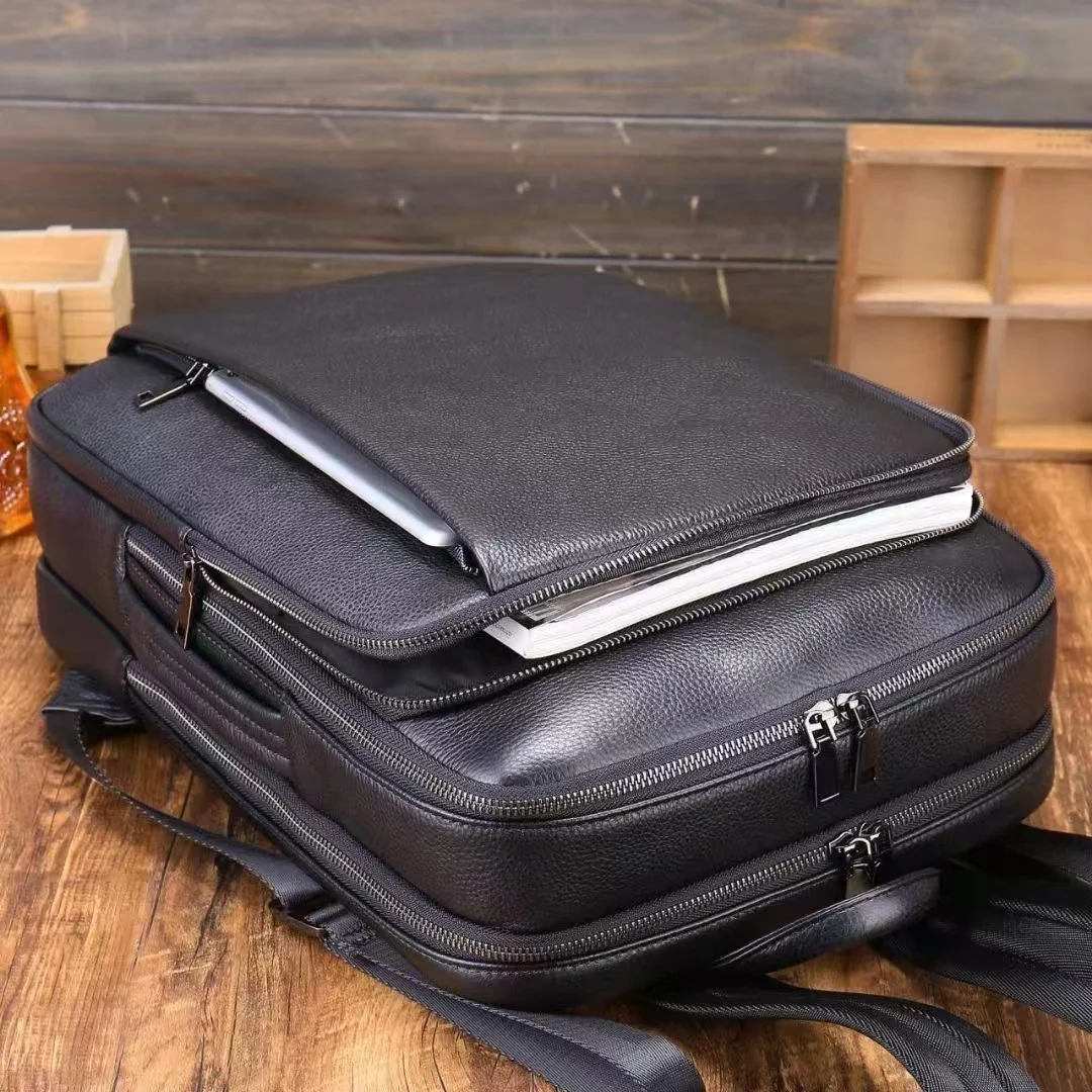 SENOFAN брендовый рюкзак мужская деловая сумка из коровьей кожи на плечо Mochila