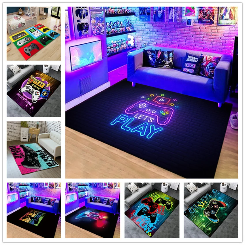 

2022 New Style Rug Play Game Bedroom Mat Palyer Carpet For Gameroom Door Mat Home Decoration Playgameroom Rug Tapetes De Sala