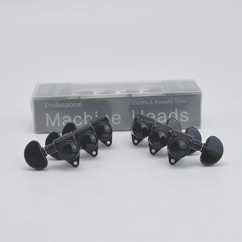 

1 Set Original Genuine Guitar Machine Heads Tuners 1:18 Black
