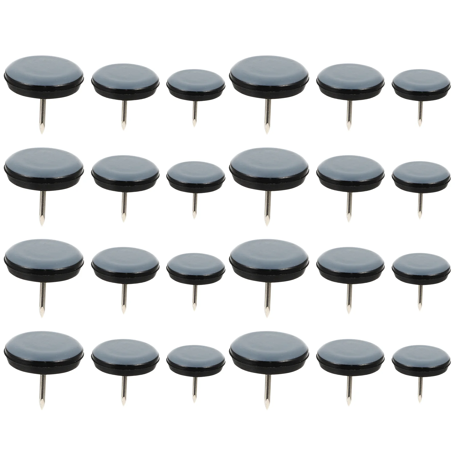 

24 Pcs Glide Pad Chair Glides Carpet Floors Leg Protectors Desk Tile Astetic Room Decor Nail Hardwood Furniture