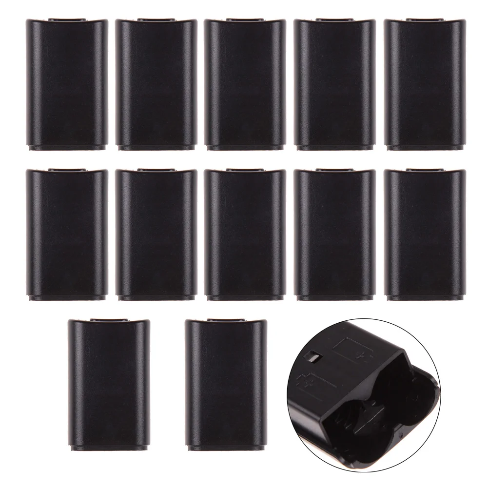 

10pcs Universal Battery Pack Cover Shell Shield Case Kit for 360 Wireless Controller Black Battery Cover Shell for XBOX360
