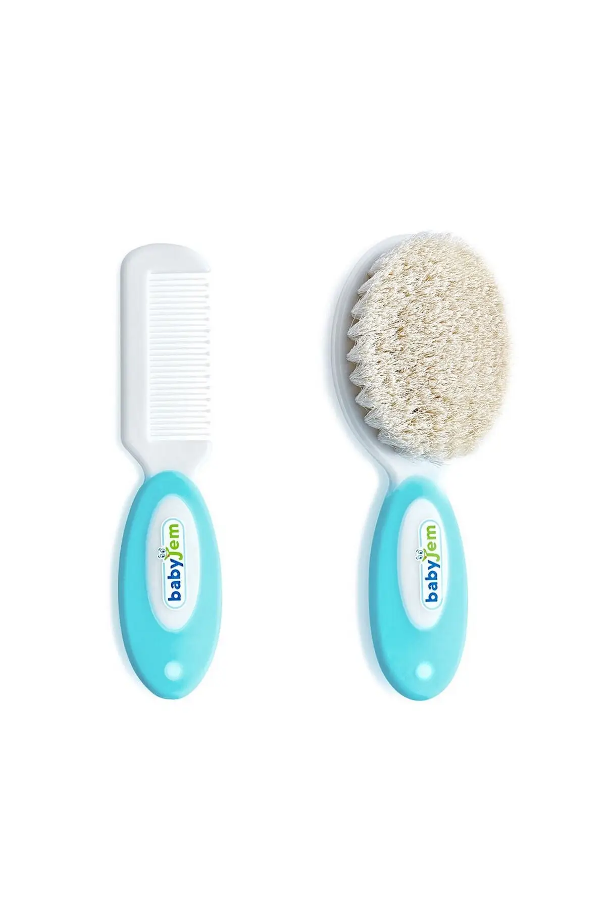 

Brush Comb Set Natural Bristle Blue Newborn Hair Brush Comb Baby Head Massage Baby Comb Hair Bath Boys Girls Kids