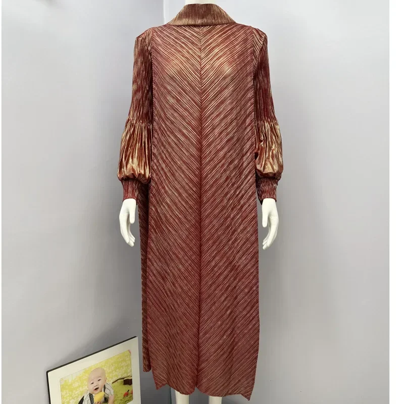 Плиссированные платья повседневные свободные модные элегантные с