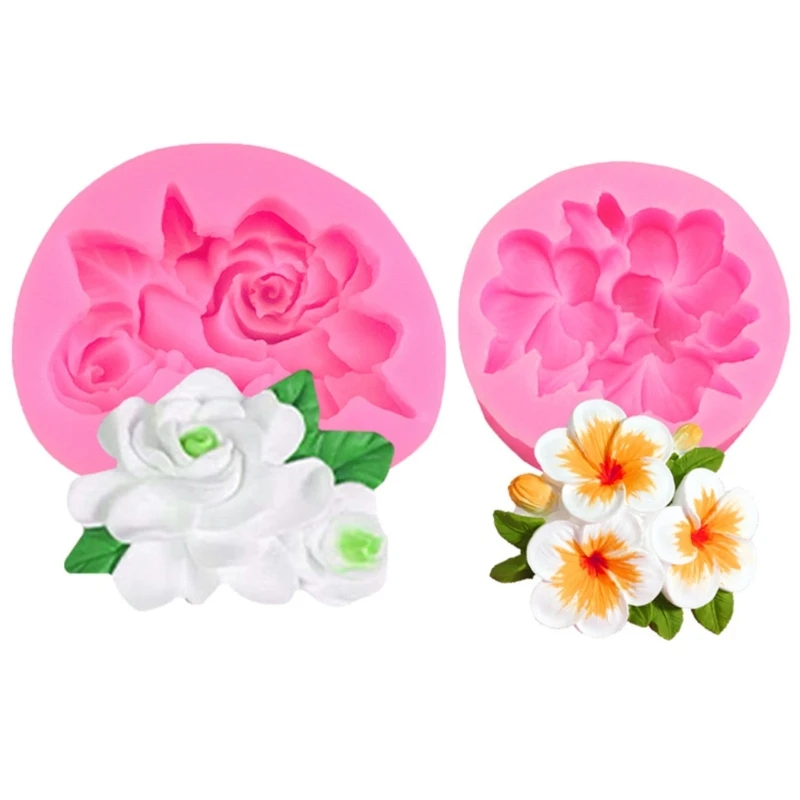 

Цветочная Форма для помадки Gardenia, форма для выпечки в форме цветка для рукоделия