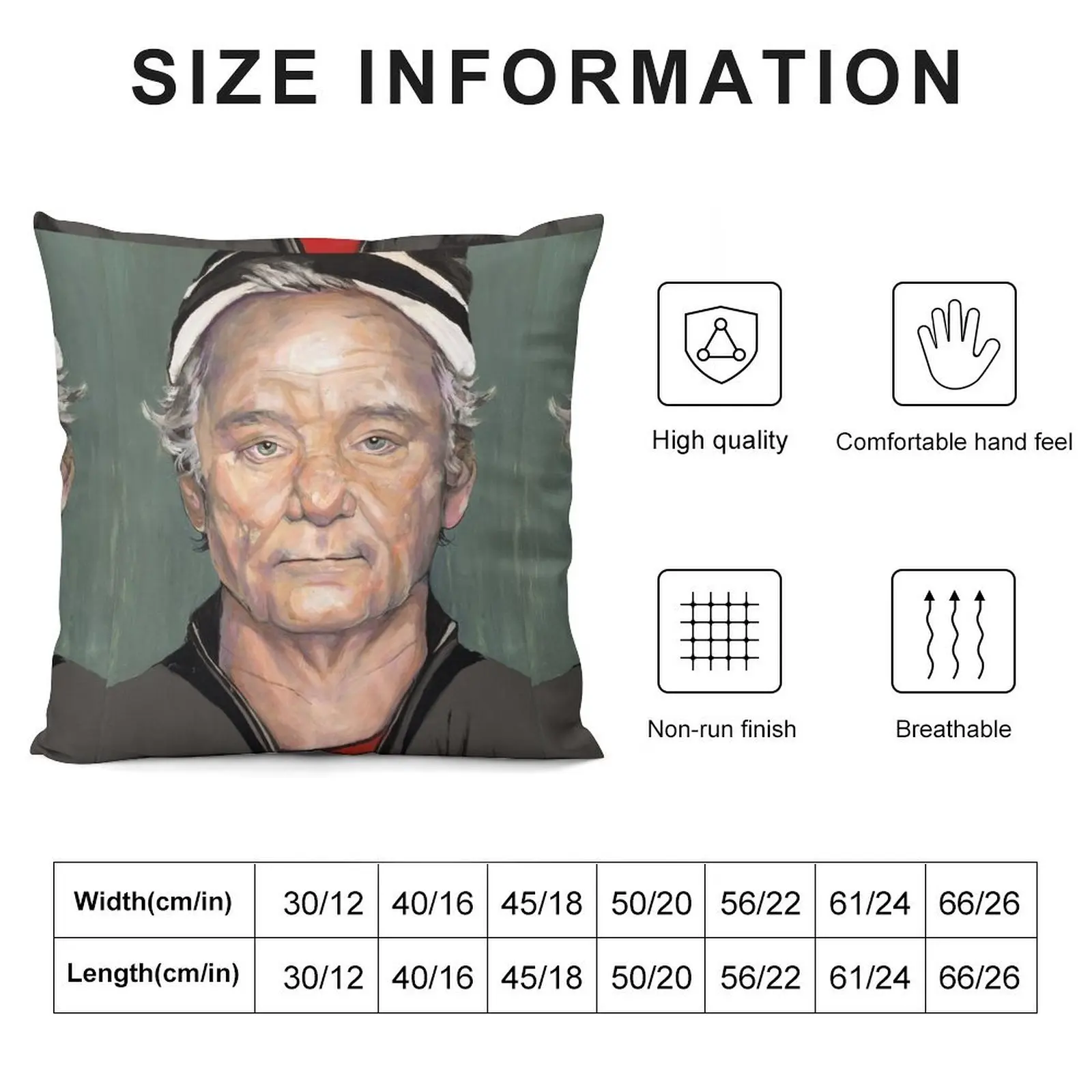 Картина Билл Мюррей декоративная подушка в стиле аниме для девушек